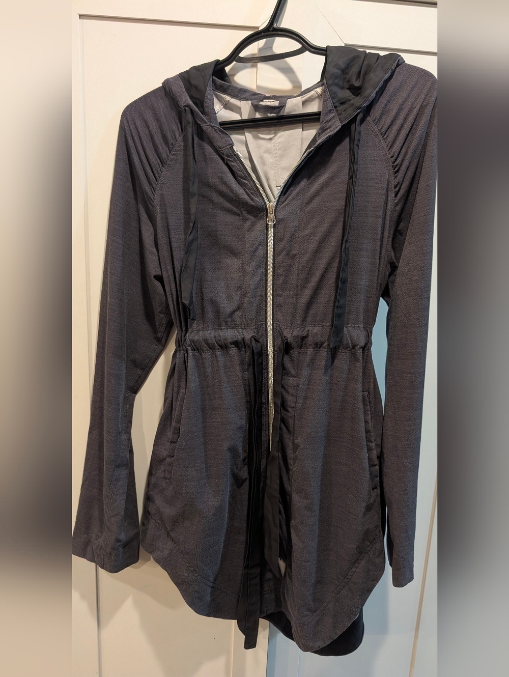 lululemon athletica Vitality Charcoal Hooded Utility Jacket
